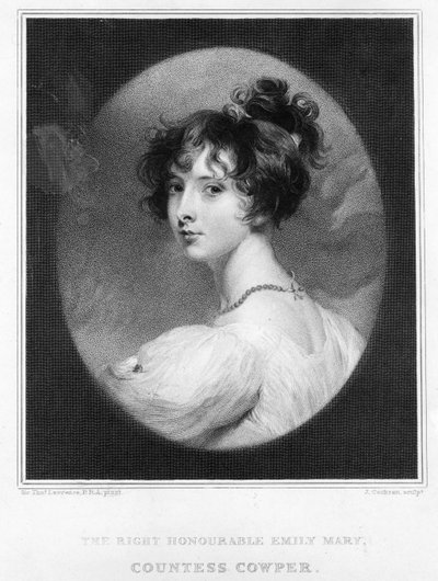 Emily Mary, Countess Cowper by Thomas Lawrence